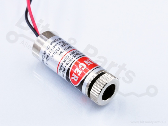 Laserdiode 650nm Rood 3V-5V 5mW met driver